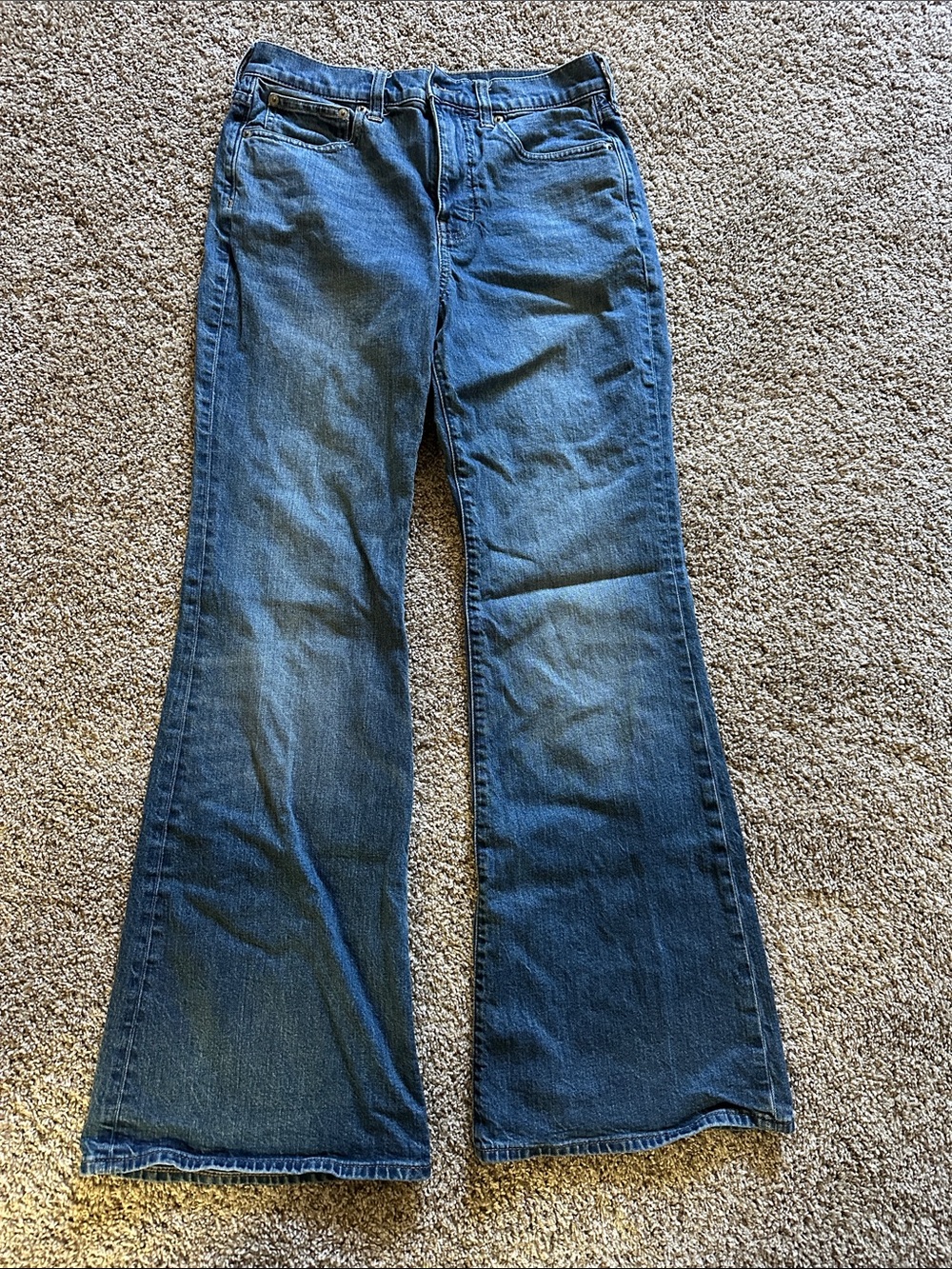 J. Crew Women's Dark Blue Flared Jeans